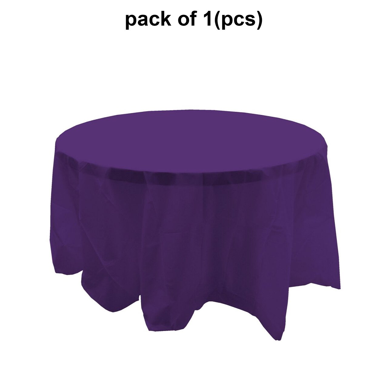 Solid Color Round Table Cover - 84 Inch | 6 inch drape all around | Raheev®